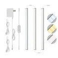 Onekawa Under Cabinet Lighting,Adjustable Angle Plug in LED,Undercabinet Lights for Kitchen&Closet,White