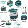Onekawa Electric Lunch Box for Adults,1.5L Leakproof Electric Lunch Box,2-In-1 Portable Food Warmer Heated Lunchbox for
