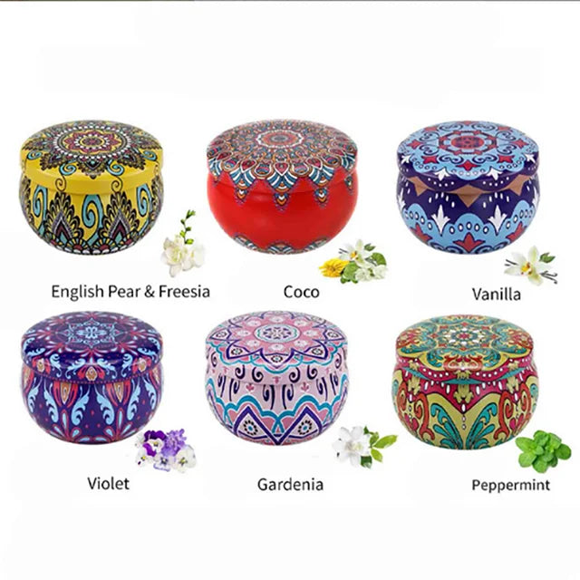 Onekawa Scented Candles Gift Set,6 Pack Aromatherapy Candle, Portable 2.5 oz Jar Candles for Travel, Spa, Bath, Yoga, Home Decor