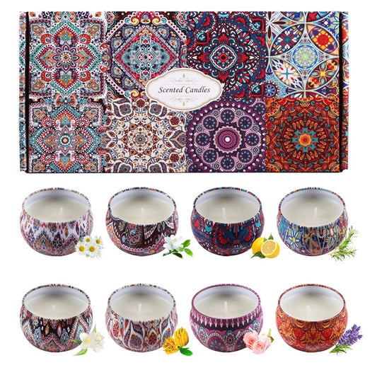 WANALIT Scented Candle Set,8 Pack Jar Candles for Women,Each 2.5 oz Candle Burns for 15 hours, Better Decorate Homes & Gardens, Birthday Gifts for Women with Gift Box