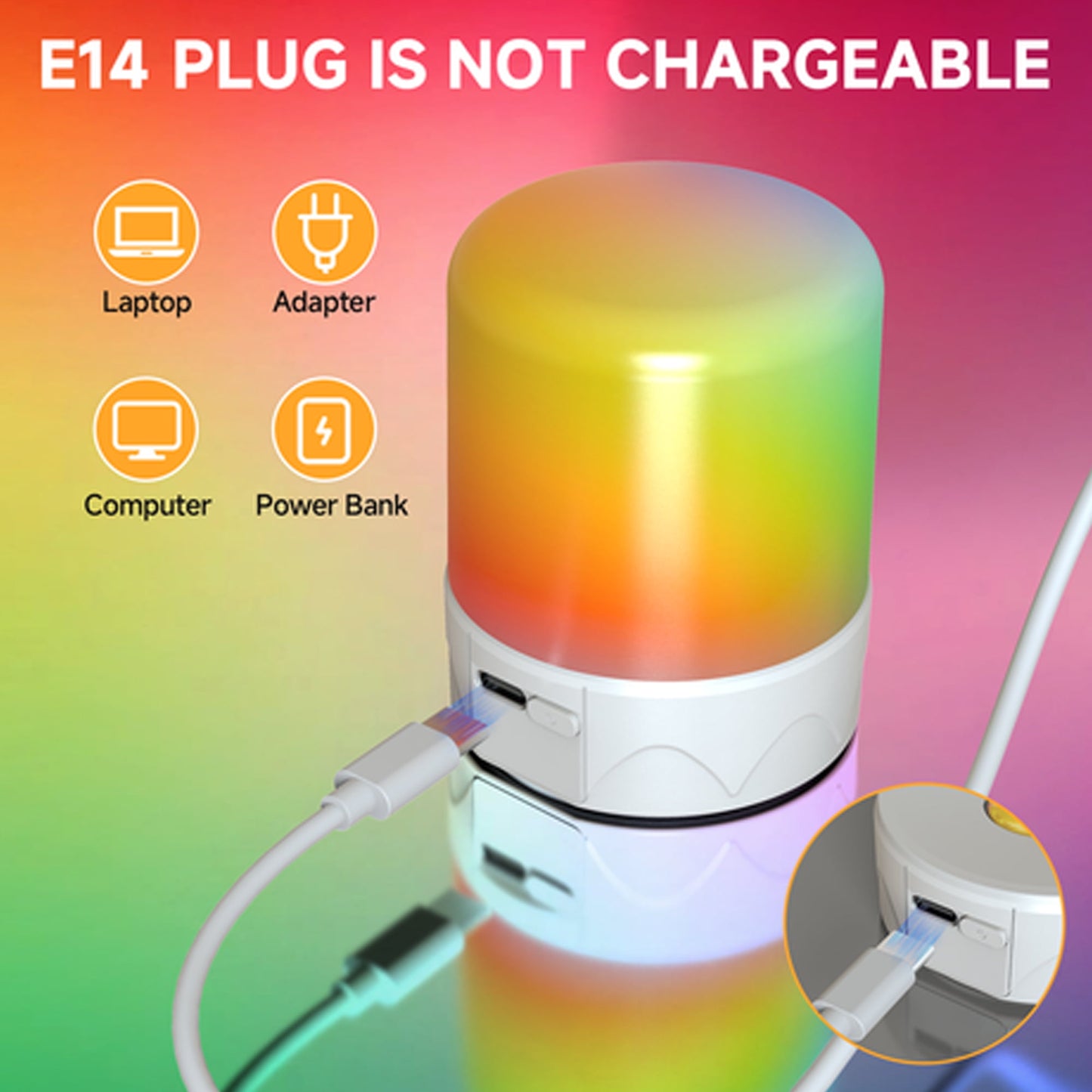 LOFTER-PRO 2 Pack Rechargeable LED Bulb with Remote & Timer, Magnetic Base, 3Color emperatures+12RGB for Camping & Indoor Lighting