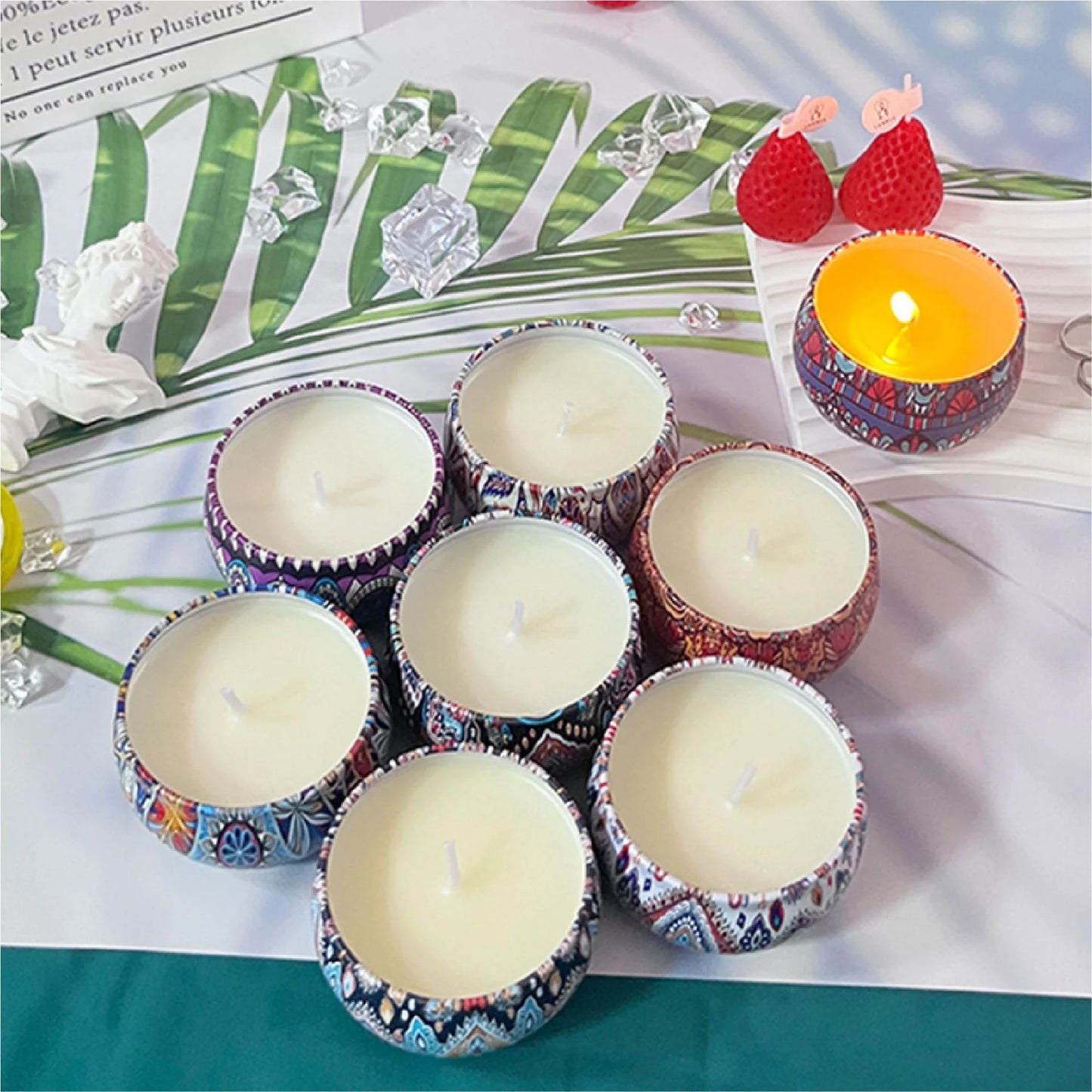 WANALIT Scented Candle Set,8 Pack Jar Candles for Women,Each 2.5 oz Candle Burns for 15 hours, Better Decorate Homes & Gardens, Birthday Gifts for Women with Gift Box