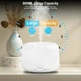 Onekawa Essential Oil Diffuser with Remote Control,Controllable Lighting Humidifier for Bedroom & Office,White