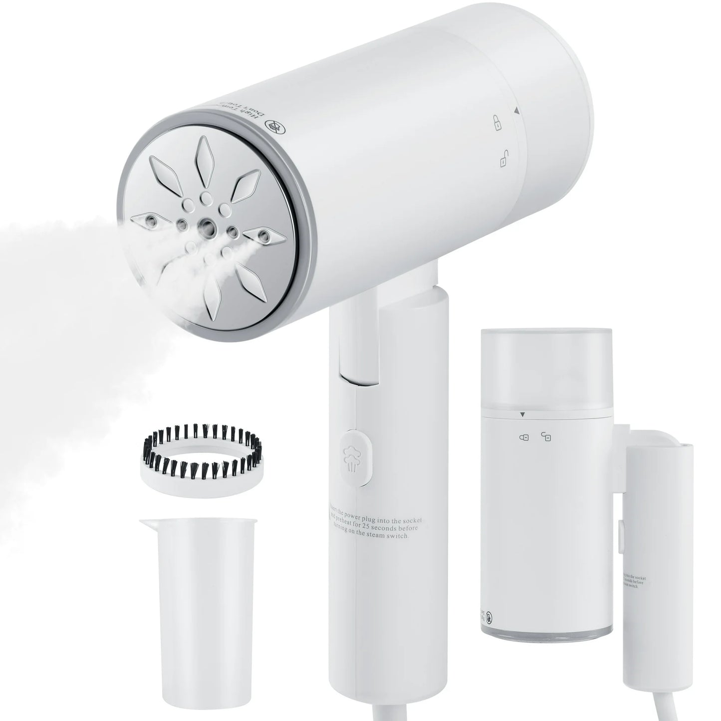 Onekawa Portable Clothes Steamer Handheld Travel Steamer 1200W Mini Foldable Fabric Steamer with 200ml Water Tank Wrinkle Remover for Home and Travel
