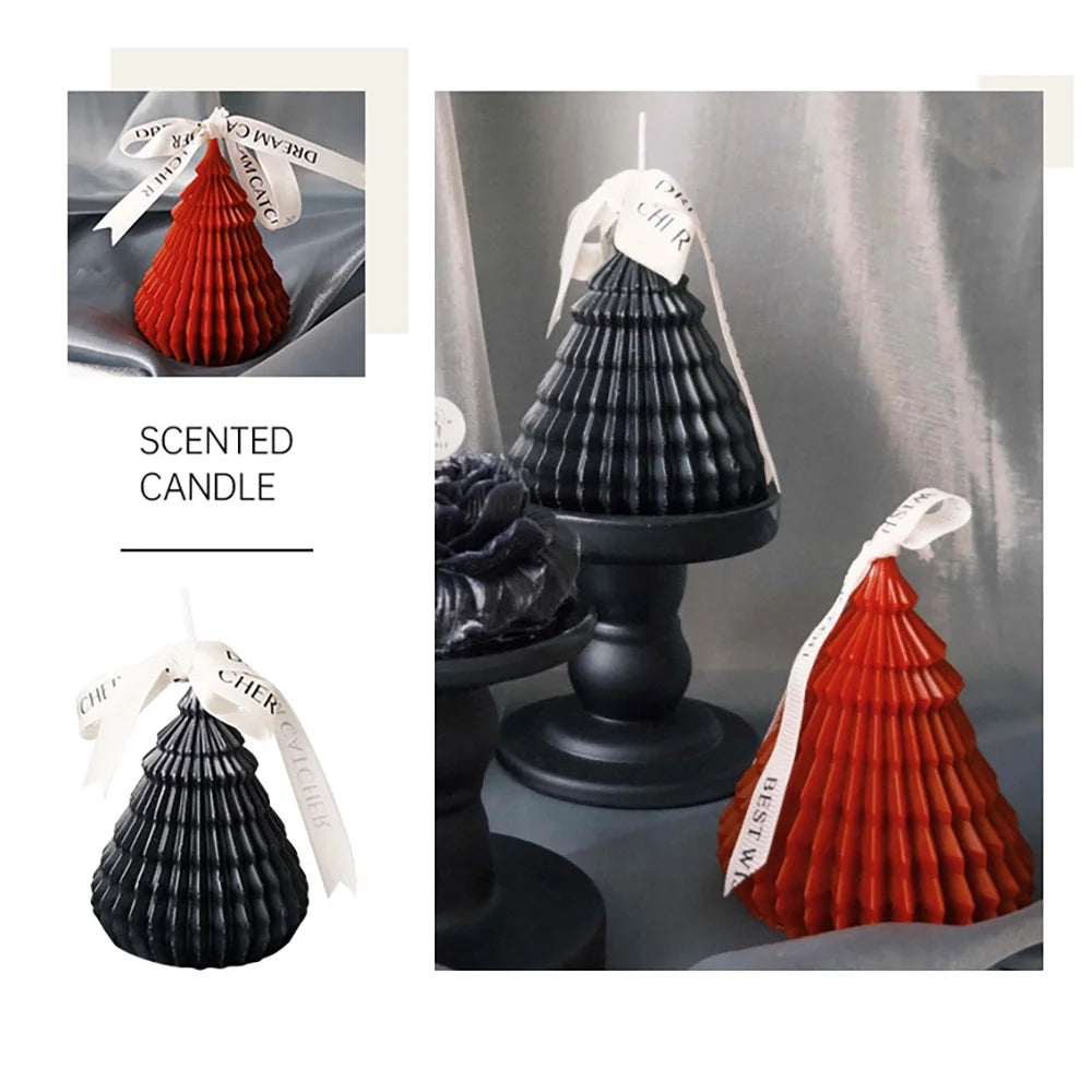 WANALIT Scented Candle,Decorative Candles with Candlestick Holder,Each 4.3 oz Candle Burns for 15 hours, Birthday Gifts for Women with Gift Box,Red