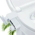 Onekawa Bidet Attachment for Toilet,Dual Nozzle Bidet with Self Cleaning,Non-Electric Adjustable Water Pressure,White
