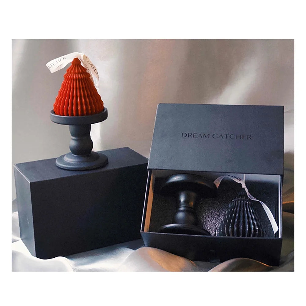 WANALIT Scented Candle,Decorative Candles with Candlestick Holder,Each 4.3 oz Candle Burns for 15 hours, Birthday Gifts for Women with Gift Box,Black