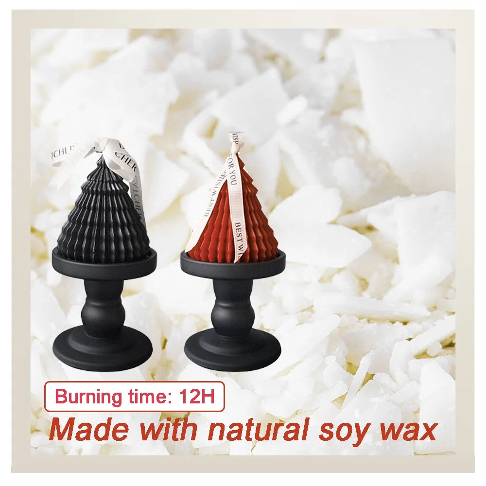 WANALIT Scented Candle,Decorative Candles with Candlestick Holder,Each 4.3 oz Candle Burns for 15 hours, Birthday Gifts for Women with Gift Box,Red