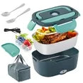 Onekawa Electric Lunch Box for Adults,1.5L Leakproof Electric Lunch Box,2-In-1 Portable Food Warmer Heated Lunchbox for